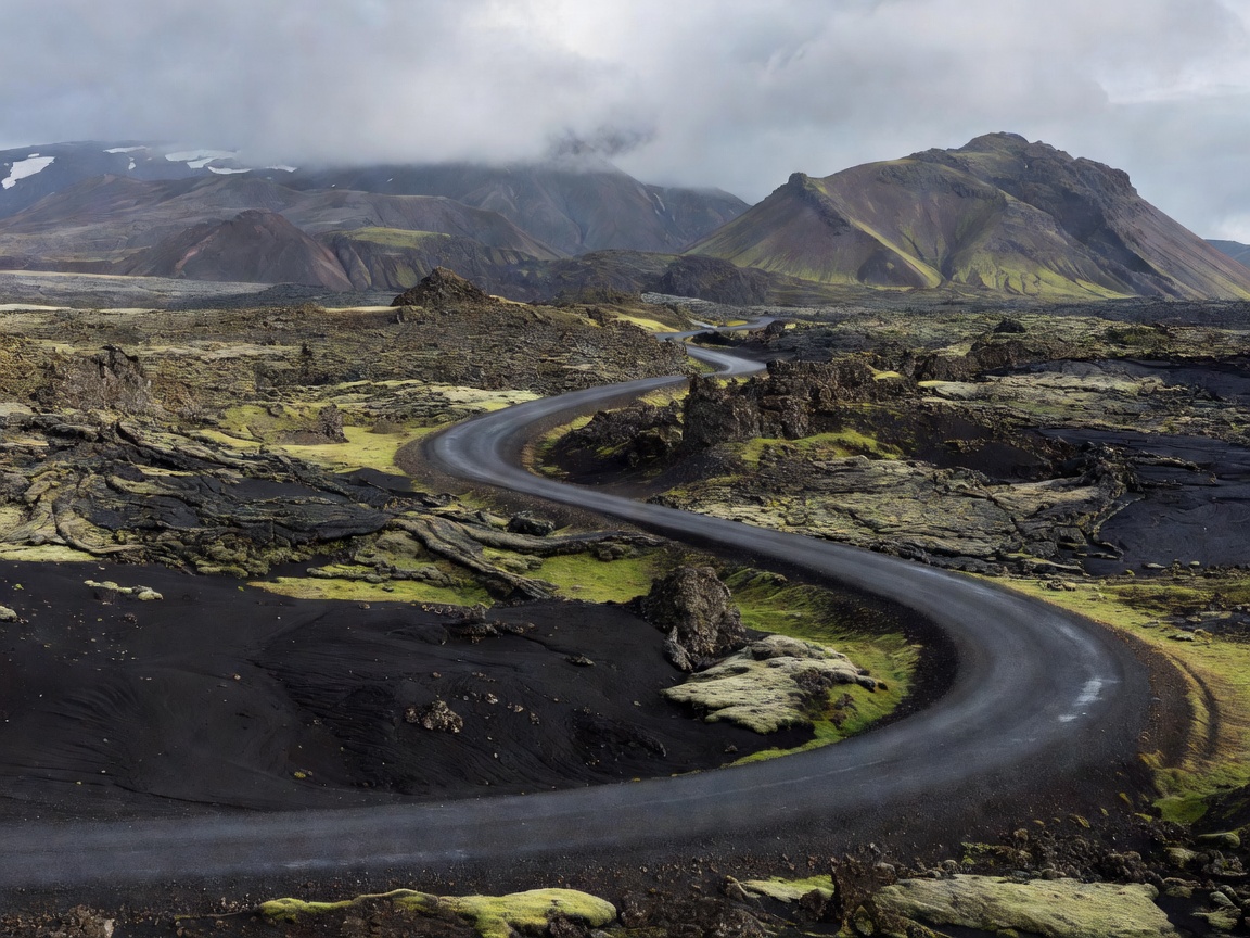 Iceland Ring Road Highway 1 Volcanic Landscape