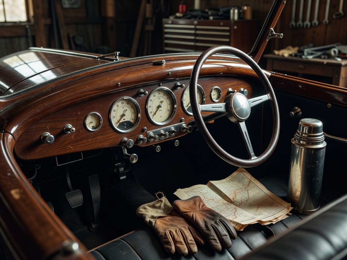 Vintage Roadster Cockpit Dashboard Prep and Gauges